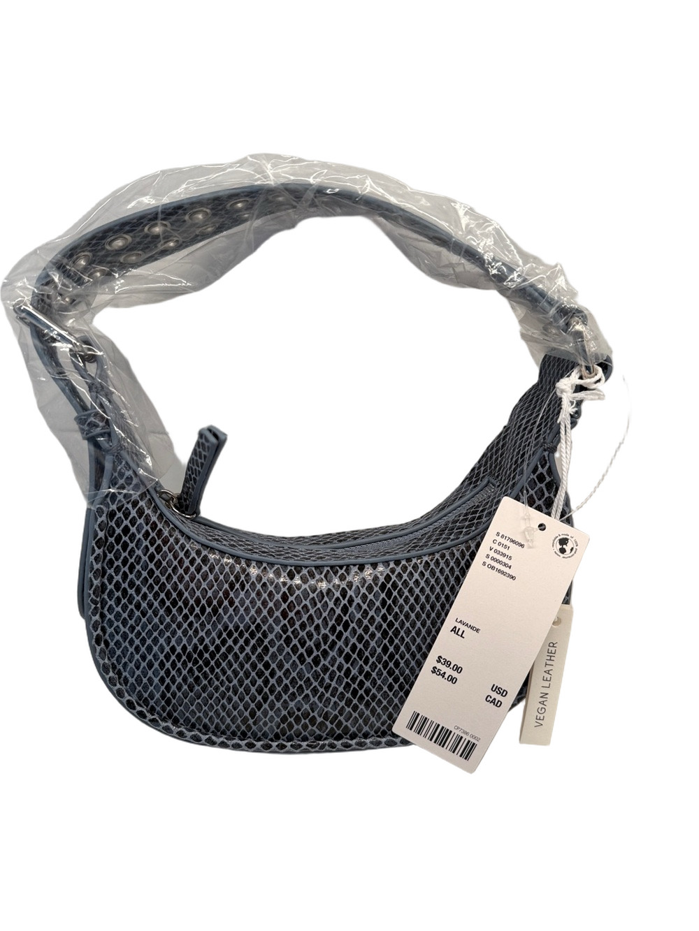 Urban Outfitters UO Lucy Mini Classic Crescent Bag. Snakeskin - Picture 6 of 8
